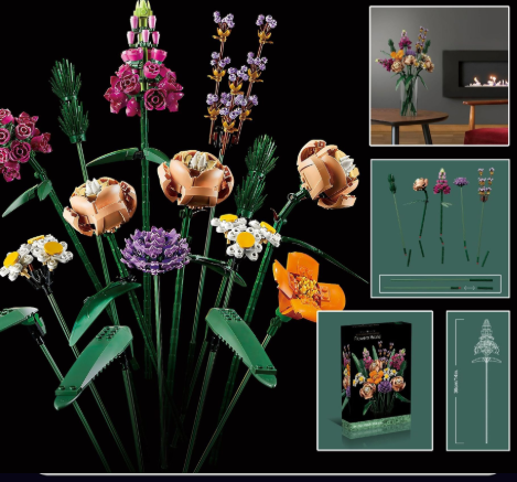 Flower Bouquet 30cm MOC set