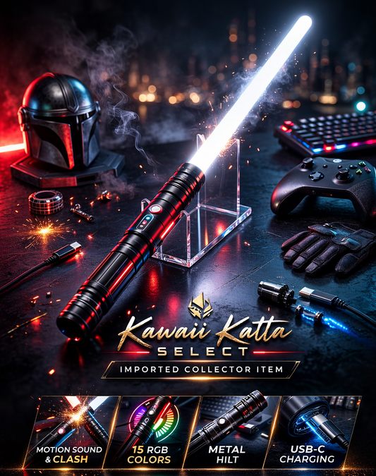 Star Wars Style RGB Lightsaber with Sound FX – Heavy Metal Cosplay Saber