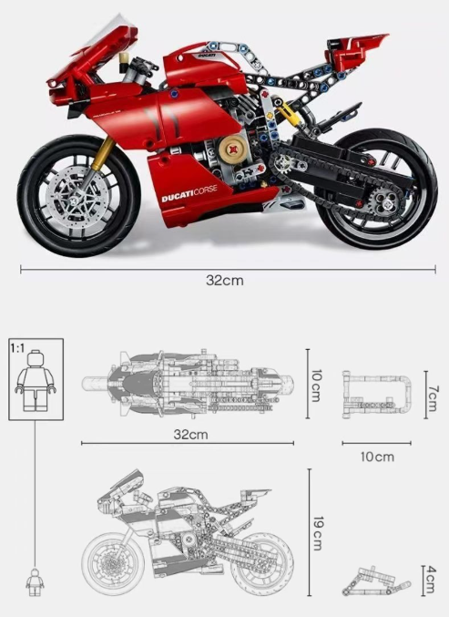 Ducati V4R 32cm MOC Display Model Ver. | Ducati