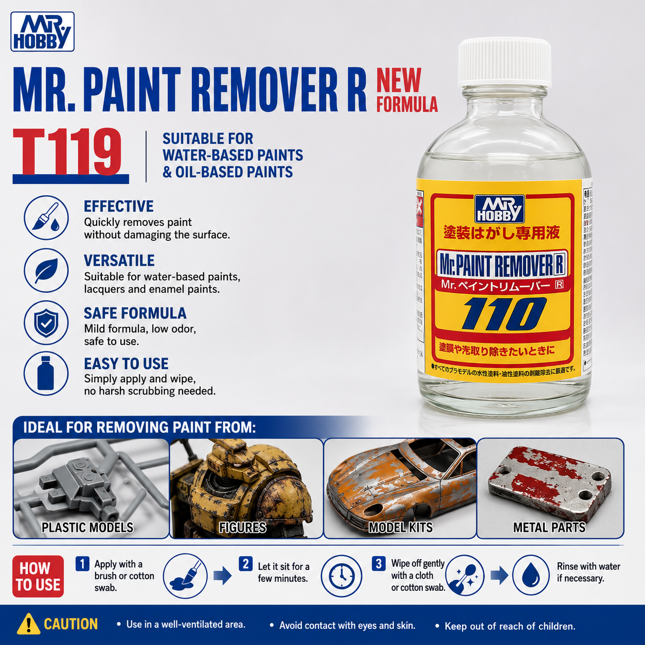 GSI Creos Paint Remover (T119) 110ml | Mr Hobby | Tool
