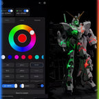 2201B Mythical Beast Unicorn with Wireless Bluetooth LED Light Set (Third Batch / Fully Repaired Equipment) | ShenShou / Mythical Beast Model | 1/100