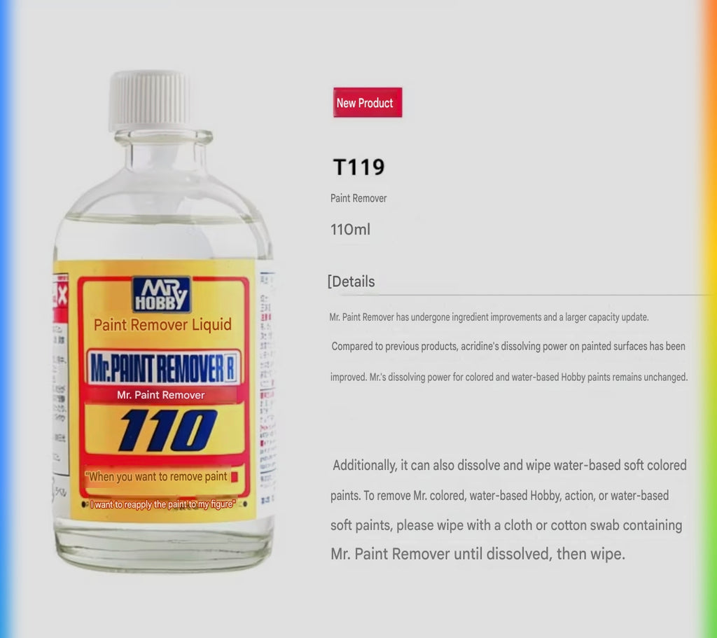 GSI Creos Paint Remover (T119) 110ml | Mr Hobby | Tool
