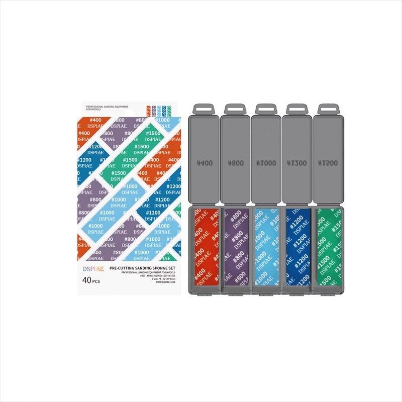 DS3-S01 pre-cut sanding sponge set | Dsipae | 40 Pieces