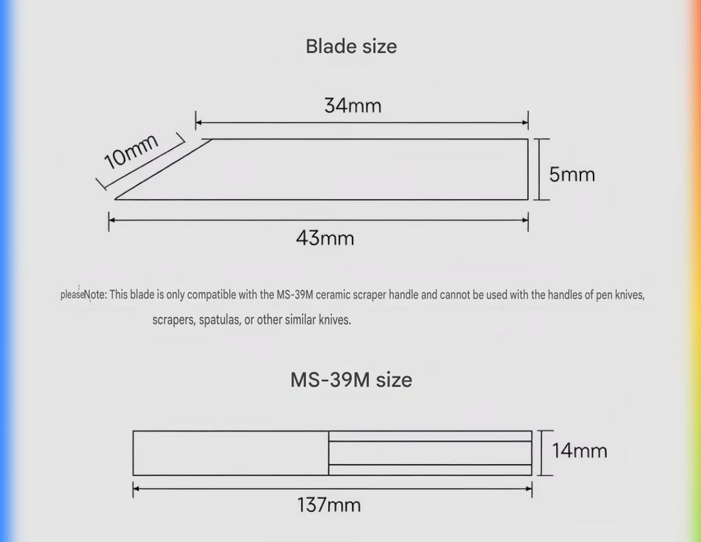 MS 39 Ceramic Scraping Knife | Stedi| Tool