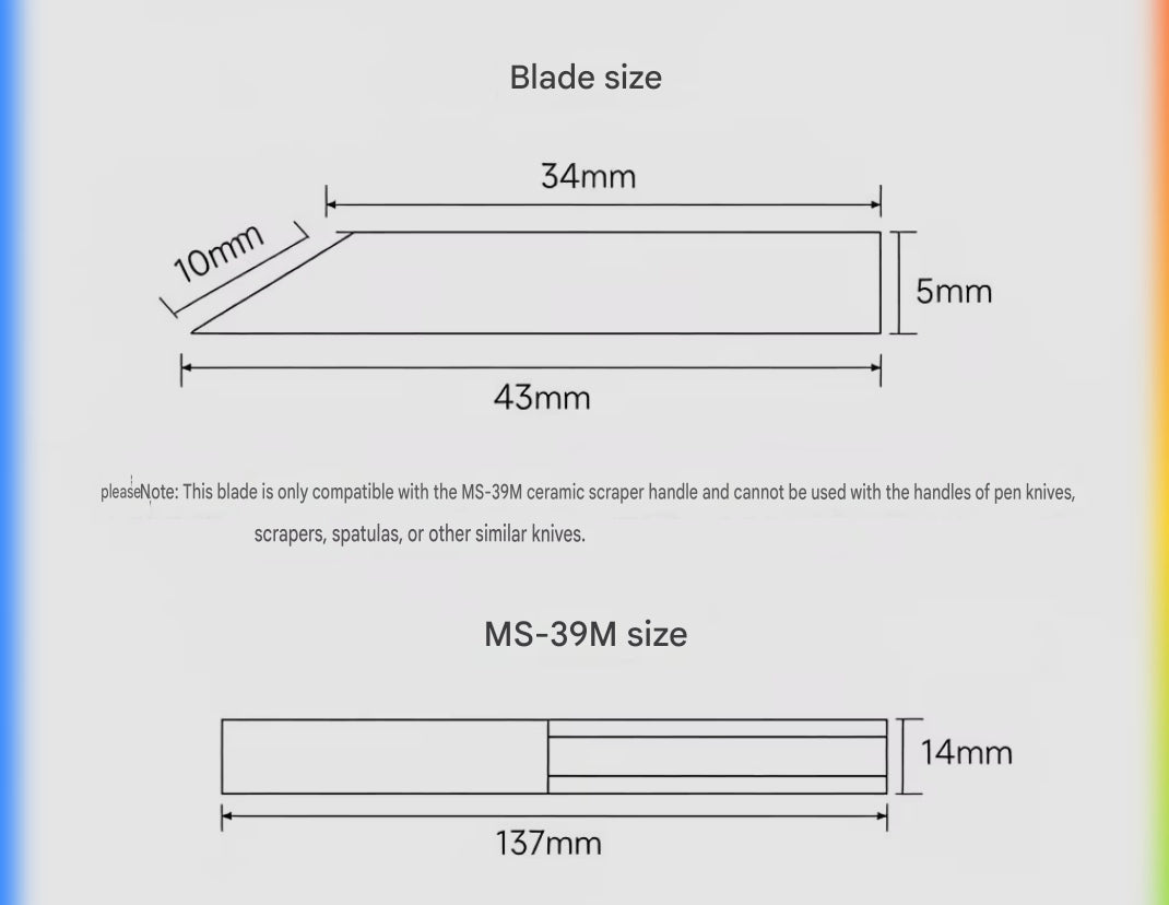 MS 39 Ceramic Scraping Knife | Stedi| Tool